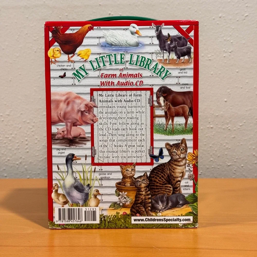 School Specialty Board Books Unisex OS Multi My Little Library Farm Animals 12pk